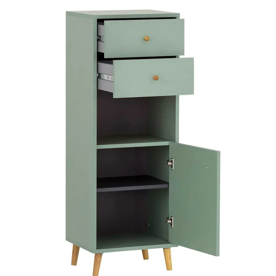 Online Wohnen 41x114x33 Badschrank im Skandinavischen Stil - Vereny