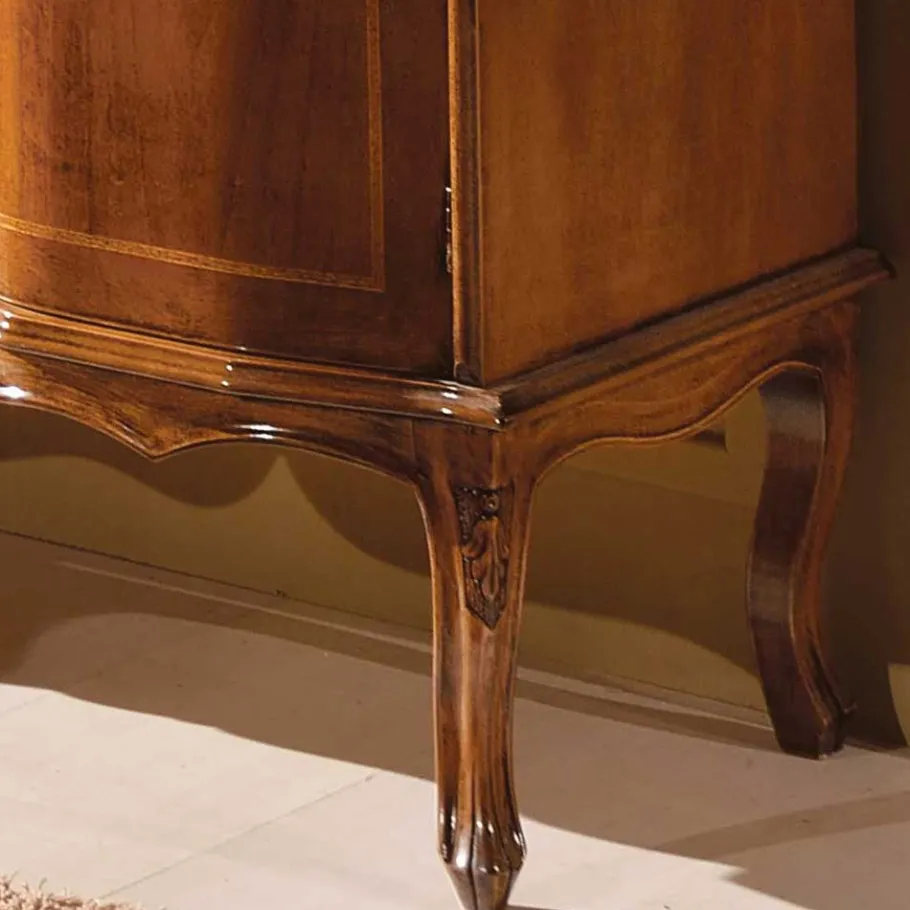 Hot Wohnen 133x90x42 Barock Sideboard in Nussbaumfarben - Motiz