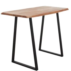 Online Wohnen 140x105x77 Bartisch aus Akazie Massivholz - Brisco