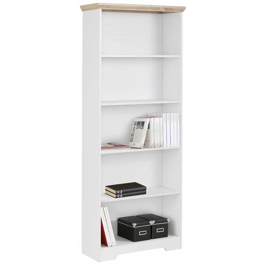 Clearance Wohnen 75x180x30 Bücher Regal mit fünf Fächern - Akedra