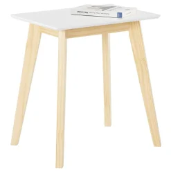 Online Wohnen 52x59x38 Beistelltisch in Weiß & Kiefer - Ivonas