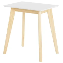 Online Wohnen 52x59x38 Beistelltisch in Weiß & Kiefer - Ivonas