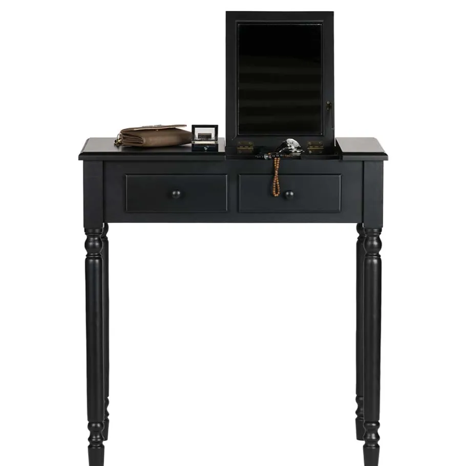 Clearance Wohnen 75x78x38 Beistelltisch mit zwei Schubladen - Xania
