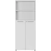 Sale Wohnen 80x197x40 Büro Schrank mit 2 Fächern & 2 Türen - Ofledio