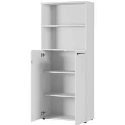Sale Wohnen 80x197x40 Büro Schrank mit 2 Fächern & 2 Türen - Ofledio