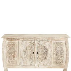 Clearance Wohnen 166x85x40 cm Akazie Sideboard in White Wash - Omie