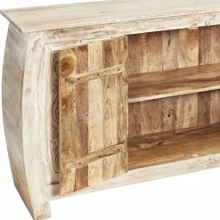 Clearance Wohnen 166x85x40 cm Akazie Sideboard in White Wash - Omie