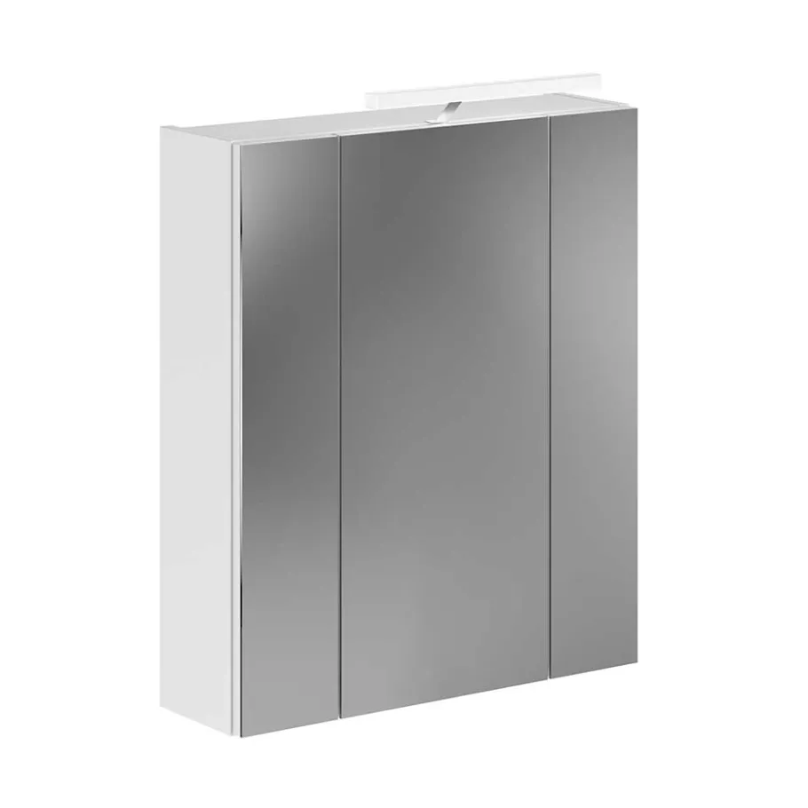 Best Wohnen 60x70x18 cm Bad Spiegelschrank 3-türig - Whale