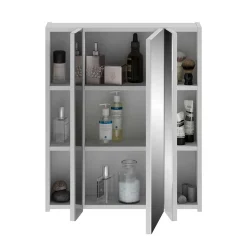 Best Wohnen 60x70x18 cm Bad Spiegelschrank 3-türig - Whale
