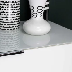 Sale Wohnen 184x101x42 cm Design Sideboard mit Glas Beschichtung - Daven