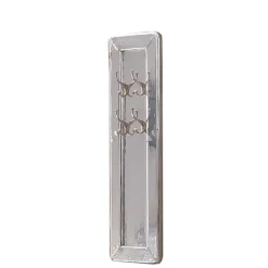 New Wohnen 35x110x8 cm Garderobenpaneel in Silber - Pilot