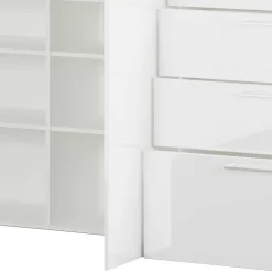 Clearance Wohnen 186x107x40 cm Hochglanz Sideboard in Weiß - Alida