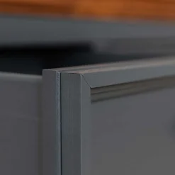 Clearance Wohnen 112x88x45 cm Landhaus Kommode in Grau & Eiche - Witenga