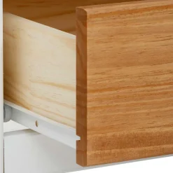 Outlet Wohnen 160x45x45 cm Landhaus TV Board mit Metallgriffen - Xasimir