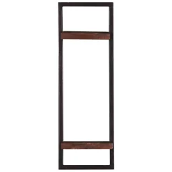 New Wohnen 30x80x11 cm Metall Wandregal mit zwei Ablagen - Solapura