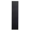 Outlet Wohnen 44x188x35 cm 1-türiger Schrank in Schwarz lackiert - Riley