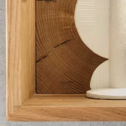 New Wohnen 34x34x20 cm Wandvitrine in Wildeiche - Acapella