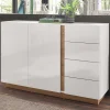 Clearance Wohnen 138x91x40 cm Wohnzimmer Kommode zweifarbig - Myrda