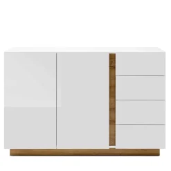 Clearance Wohnen 138x91x40 cm Wohnzimmer Kommode zweifarbig - Myrda
