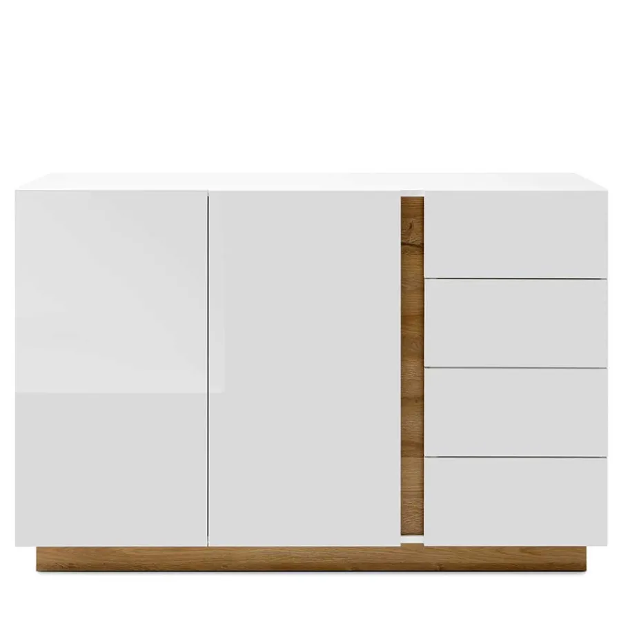 Clearance Wohnen 138x91x40 cm Wohnzimmer Kommode zweifarbig - Myrda