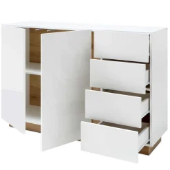Clearance Wohnen 138x91x40 cm Wohnzimmer Kommode zweifarbig - Myrda