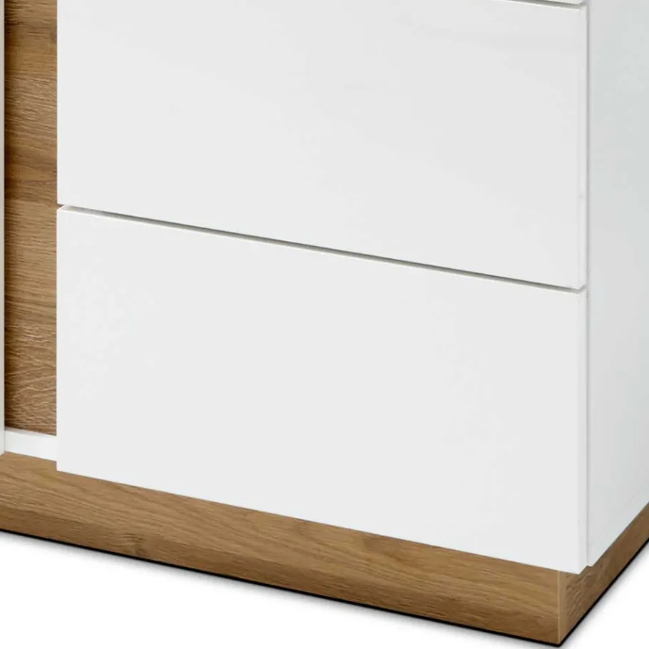 Clearance Wohnen 138x91x40 cm Wohnzimmer Kommode zweifarbig - Myrda