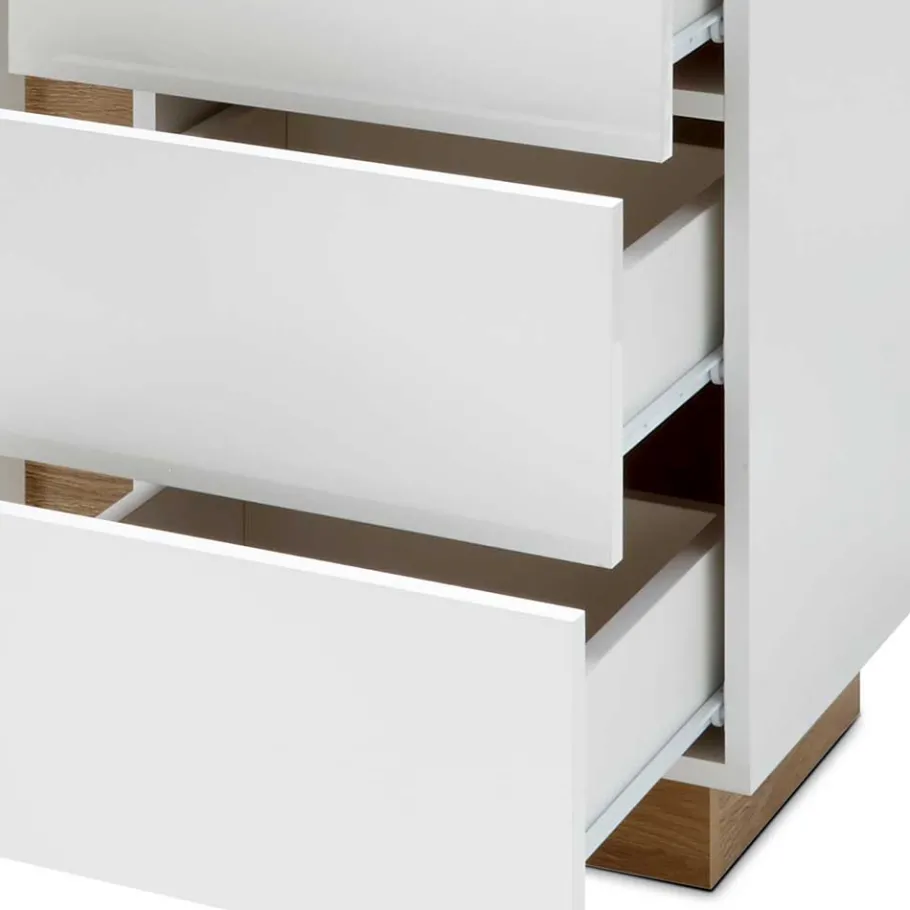Clearance Wohnen 138x91x40 cm Wohnzimmer Kommode zweifarbig - Myrda