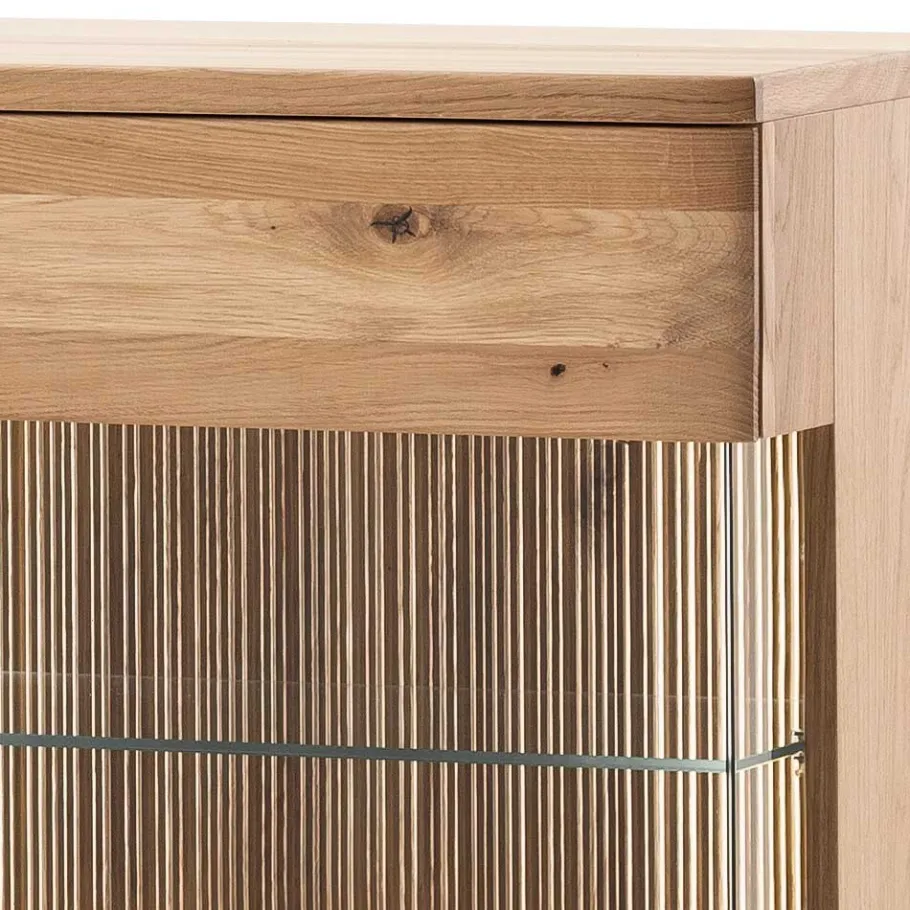 Sale Wohnen 150x121x37 cm Wohnzimmer Schrank in Eiche Bianco - Crupean