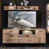 Online Wohnen 175x75x48 cm Wohnzimmer Sideboard in Holzoptik - Xindus