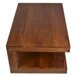 Wohnen 90x40x60 Design Couchtisch aus massivem Holz - Macherie
