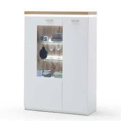 Discount Wohnen 98x143x38 Design Highboard mit Beleuchtung LED - Caldri