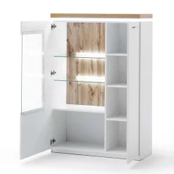 Discount Wohnen 98x143x38 Design Highboard mit Beleuchtung LED - Caldri