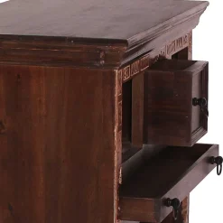 Hot Wohnen 78x85x48 Design Küchenwagen aus Recyclingholz - Solapura