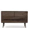 Discount Wohnen 120x78x40 Design Kommode aus Nussbaum - Rivossa