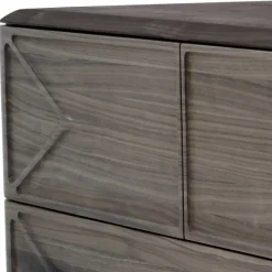 Discount Wohnen 120x78x40 Design Kommode aus Nussbaum - Rivossa
