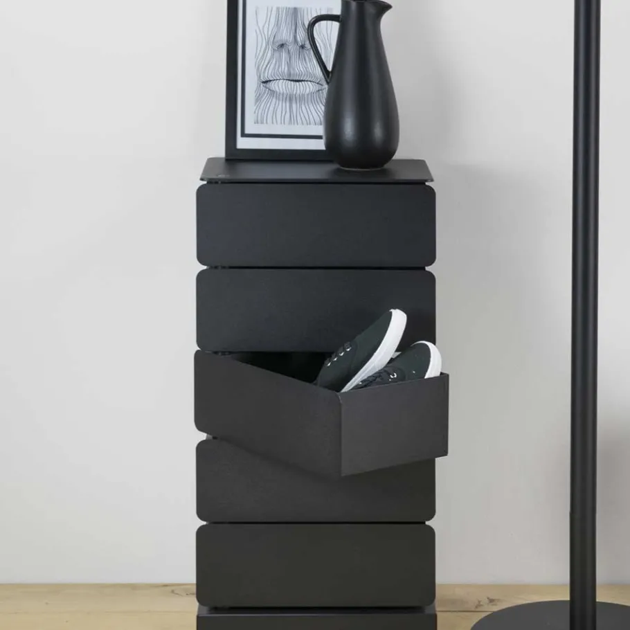Discount Wohnen 37x73x26 Design Kommode mit fünf Schubladen - Locoro
