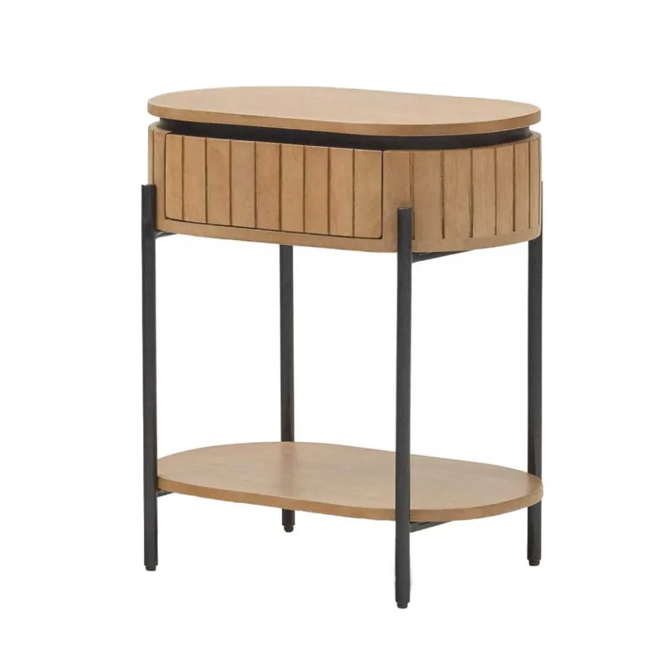 Clearance Wohnen 55x65x35 Design Nachtkommode oval - Ilvenda