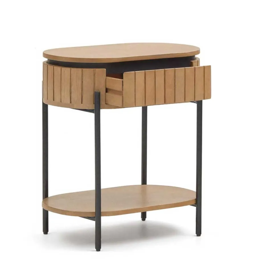 Clearance Wohnen 55x65x35 Design Nachtkommode oval - Ilvenda
