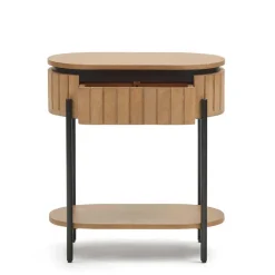 Clearance Wohnen 55x65x35 Design Nachtkommode oval - Ilvenda