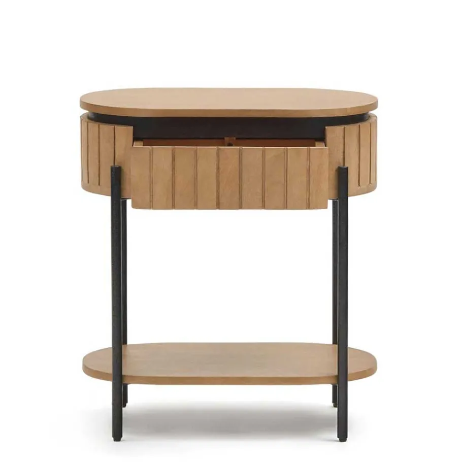Clearance Wohnen 55x65x35 Design Nachtkommode oval - Ilvenda