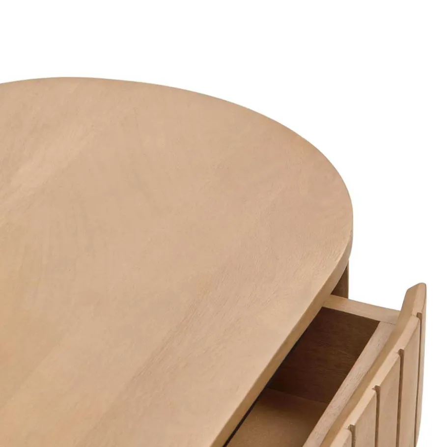 Clearance Wohnen 55x65x35 Design Nachtkommode oval - Ilvenda