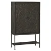 Wohnen 110x190x45 Design Schrank mit Schnitzereien - Jenn