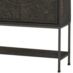 Wohnen 110x190x45 Design Schrank mit Schnitzereien - Jenn