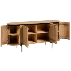 Hot Wohnen 170x81x50 Design Sideboard in ovaler Form - Ilvenda