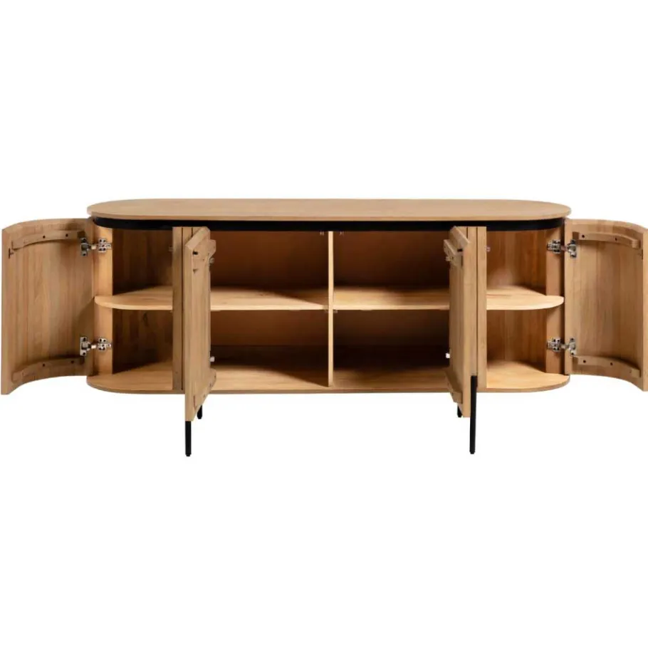 Hot Wohnen 170x81x50 Design Sideboard in ovaler Form - Ilvenda