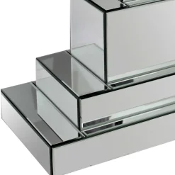 Outlet Wohnen 119x80x33 Designer Konsolentisch im Spiegel Look - Odalfro