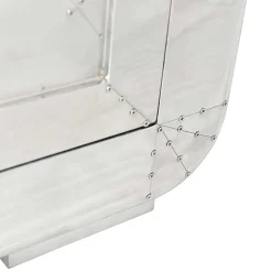 Hot Wohnen 80x180x45 Dielen Schrank mit Alu - Pilot