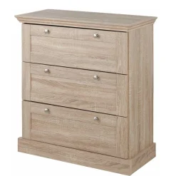 Discount Wohnen 75x80x35 Dielenkommode in Holznachbildung Eiche - Onjedda