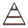 Clearance Wohnen 50x50x13 Dreieck Wandregal mit drei Böden - Mendoza