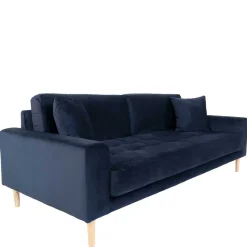 Online Wohnen 210x78x93 3er Wohnzimmercouch im Skandi Design - Sulcan